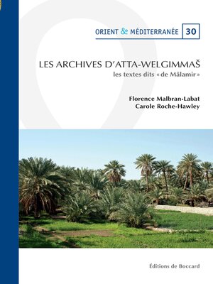cover image of Les archives d'Atta-Welgimmas